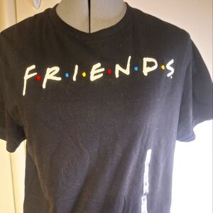 "Friends" Black T Shirt,NWT.      Size Med
